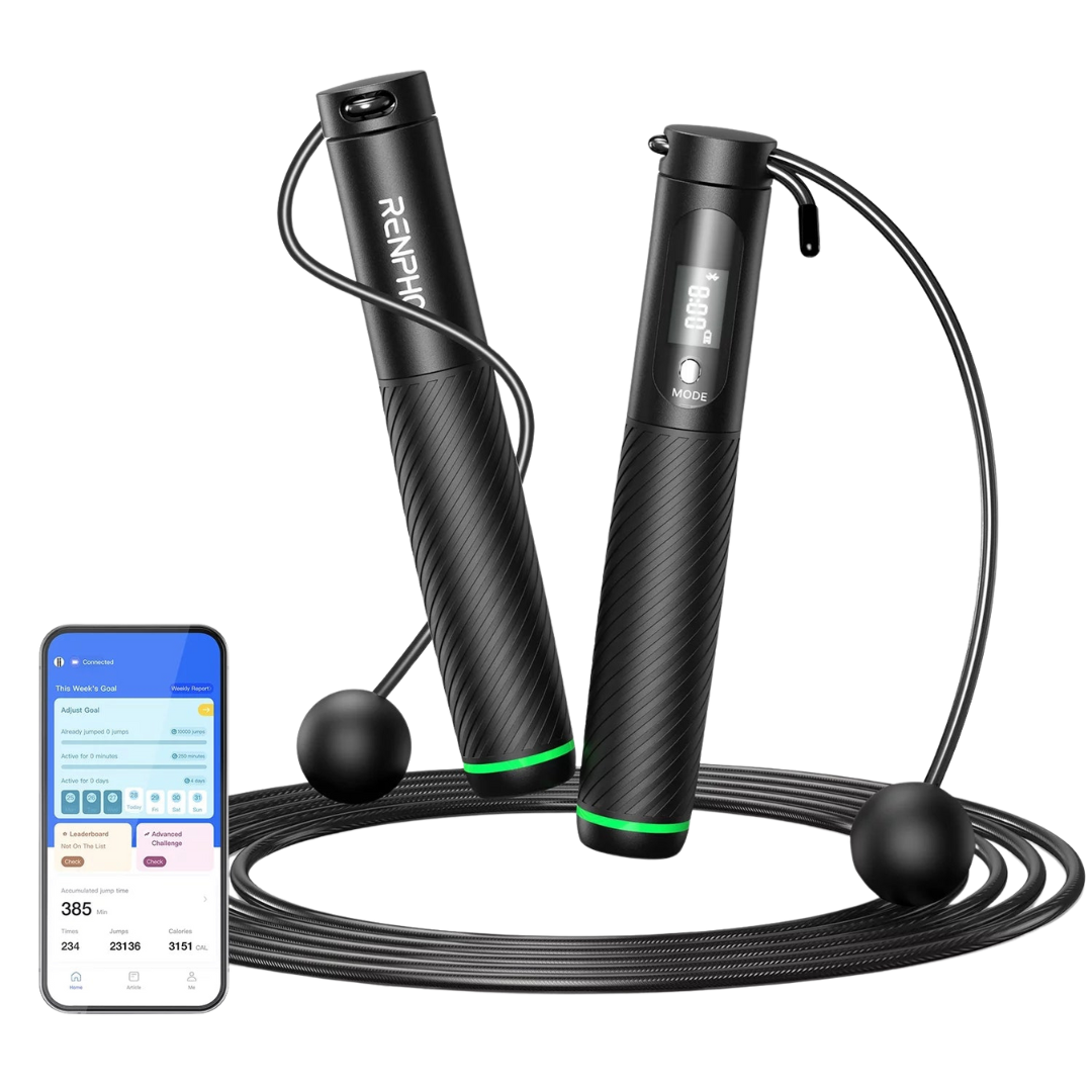 Smart Jump Rope with Count Time & Calorie Analysis