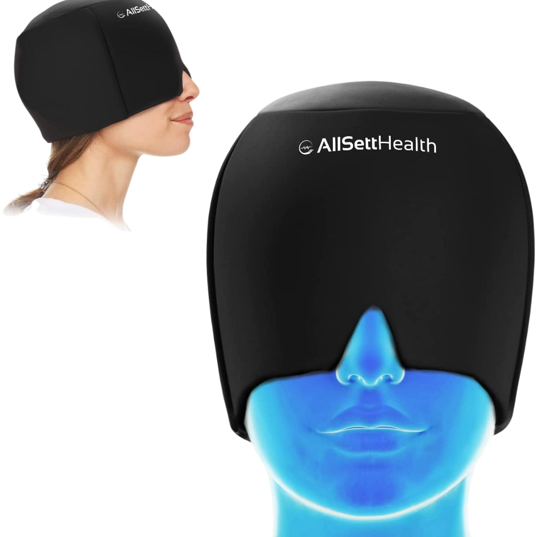 Headache, Migraine Relief with Head Cap Gel Therapy