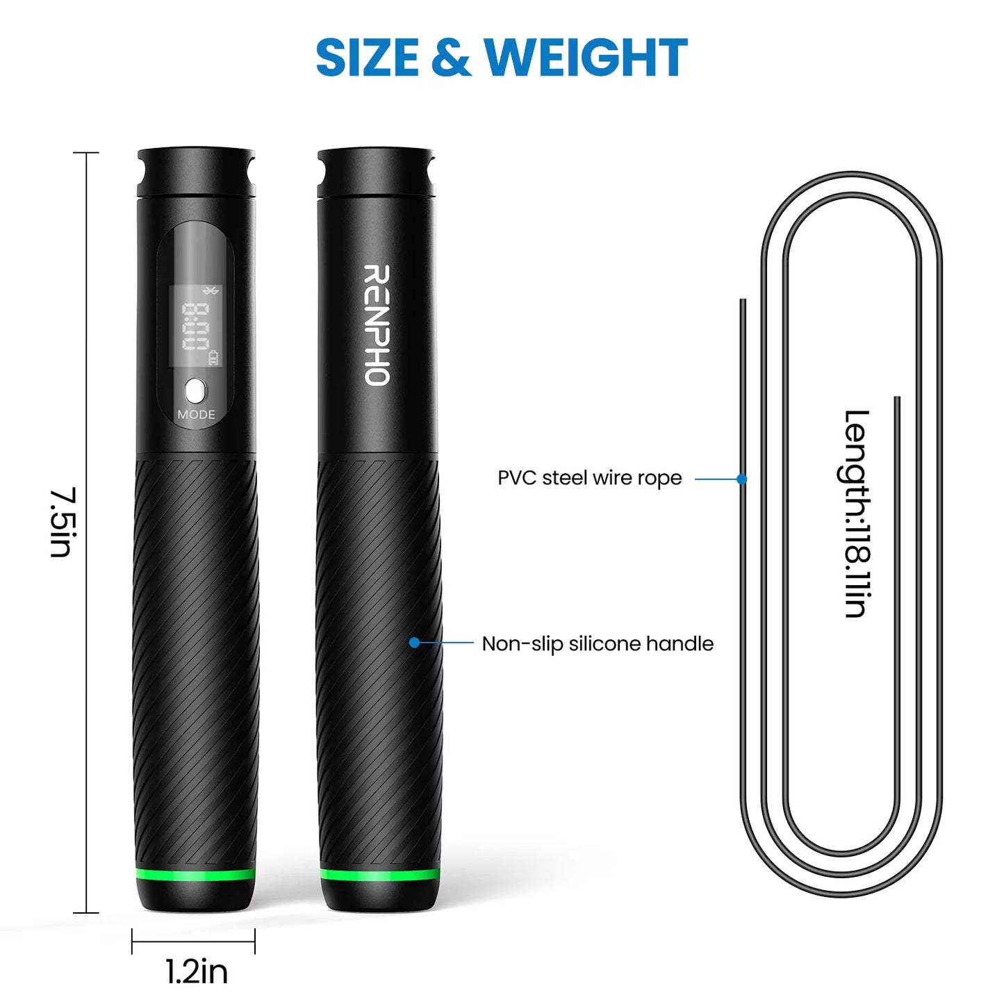 Smart Jump Rope with Count Time & Calorie Analysis