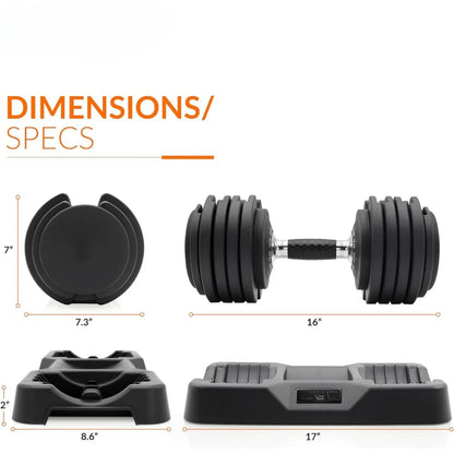 Adjustable Dumbbell - Weight Lifting Fitness Equipment