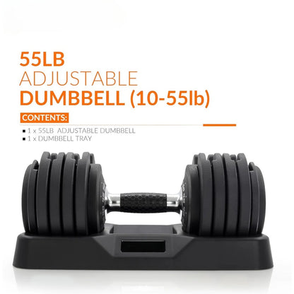 Adjustable Dumbbell - Weight Lifting Fitness Equipment