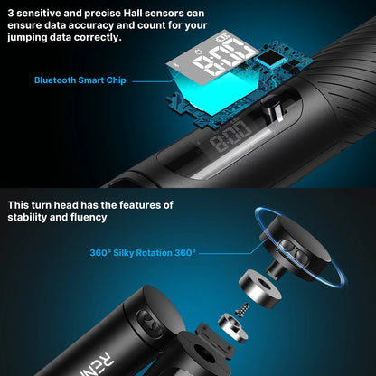 Smart Jump Rope with Count Time & Calorie Analysis